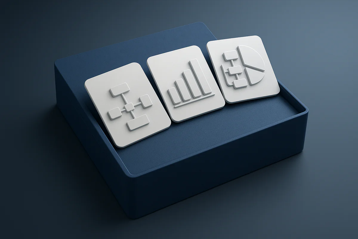 Abstract isometric illustration showing transformation from chaotic workflows to structured automation and optimized data pipelines