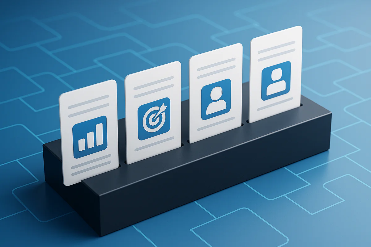 Abstrakte Darstellung von Datenfluss und Strukturierung als Metapher für Marketingkampagnenanalyse und Optimierung