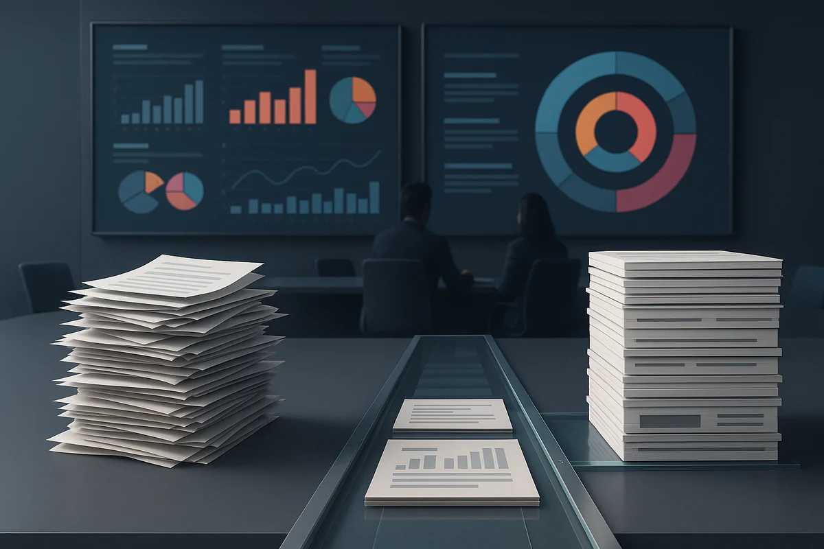 Marketing-Strategen bei der Zielgruppenanalyse in einem modernen Büro